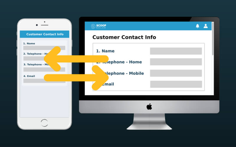 Customer contact info